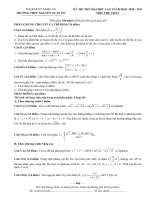 Đề Thi Thử ĐH lần 1 Môn Toán