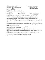 kiêm tra hoc kì 2 môn toan 12