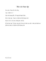 Tổ chức công tác kế toán chi phí sản xuất và tính giá thành sản phẩm tại công ty cổ phần nội thất Quang Anh