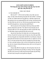 SÁNG KIẾN KINH NGHIỆM Tích hợp giáo dục môi trường trong dạy học bộ môn  giáo dục công dân lớp 10