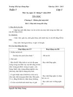 Giáo án Tin học lớp 3, 4, 5_Năm học 2014 - 2015_Tuần 5