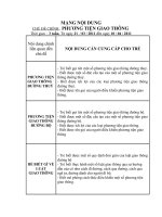 Mạng nội dung chủ đề PTGT