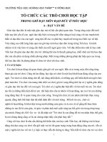 SKKN  tỔ CHỨC TRÒ CHƠI TRO CHOI ( KHỦNG LONG)