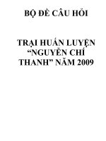 Câu hỏi thi trại Nguyễn Chí Thanh