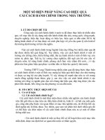 SKKN MỘT SỐ BIỆN PHÁP NÂNG CAO HIỆU QUẢ CẢI CÁCH HÀNH CHÍNH TRONG NHÀ TRƯỜNG