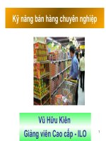 Kỹ năng bán hàng chuyên nghiệp
