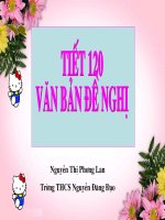 Tiết 120 văn bản đề nghị