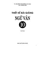 Thiết kế bài giảng Ngữ Văn 10 Tập2