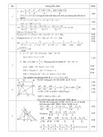 Đáp án Toán 8 thi HSG trường 20102011