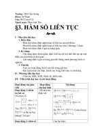 Bài. hàm số liên tục