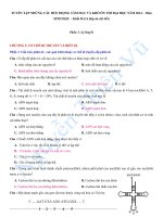 TUYỂN tập NHỮNG câu hỏi TRỌNG tâm HAY và KHÓ ôn THI đại học năm 2014 môn SINH học khối b (có đáp án chi tiết)