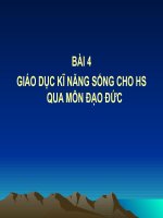 GDKNS cho HS TH qua môn Đạo Đức