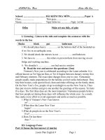 Kiểm tra Anh 9 số 4