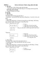 BDHSG Các bài toán về hình vuông, hình chữ nhật