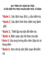 Thiet lap ma tran de kiem tra 2011