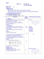 Giao an the duc lop 1 - Ca nam