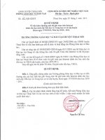 QĐ khen thưởng HS đạt giải Olympic Toán học cấp Huyện (2010-2011)