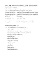 phân tích tổng hợp nội bộ doanh nghiệp( IFE)  của ngân hàng vietcombank