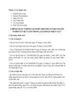 CHÍNH SÁCH HỖ TRỢ NHÀ Ở CHO NGƯỜI NGHÈO Ở VIỆT NAM TRONG GIAI ĐOẠN HIỆN NAY