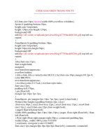 Code tạo giao diện trang web theo ý thích