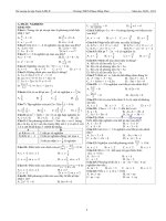 Đề cương toán 8 hoc kì 2