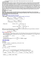 Vận dụng công thức nhanh để giải toán hoá học