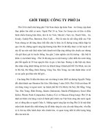 Phân tích quy trình kiểm soát nội bộ của công ty phở 24h