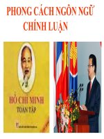 Tiết 105: phong cách ngôn ngữ chính luận