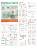 Tóm tắt Toán THPT và Phương pháp giải hay