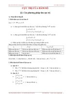 Chuyên đề Cực trị của hàm số