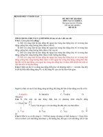 Đề thi thử vật lý( đề số 16)