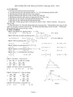 ĐỀ CƯƠNG TOÁN 8 HK2