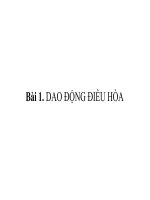 Bài giảng Vật Lý  12. Bài 1. Giao động điều hoa