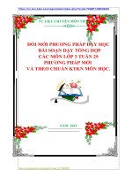 ĐỔI MỚI PHƯƠNG PHÁP DẠY HỌC   BÀI SOẠN DẠY TỔNG HỢP  CÁC MÔN LỚP 3 TUẦN 29  PHƯƠNG PHÁP MỚI  VÀ THEO CHUẨN KTKN MÔN HỌC.