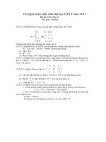 Đề thi olympic toán ĐH GTVT Hà Nội
