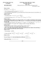 ĐÁP ÁN HSG -NAM ĐỊNH 2011