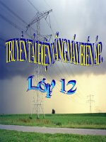 Bài giảng Vật Lý  12. Bài 16. Truyền tải điện năng, máy biến áp .