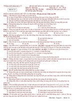 ĐỀ THI THU có ĐA HOT