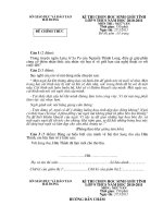 Đề+Đáp án HSG Văn tỉnh HD năm 2011