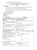 Hình học cơ bản lớp 2_Chương 3_ Phương pháp tọa độ trong không gian