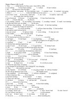 Practise using tenses in English