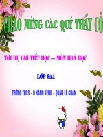 Giáo án bồi dưỡng thao giảng hoá học 9 Bài 1 Tính chất hoá học của oxit. khái quát về sự phân loại ô xít (5)