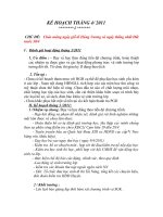 kế hoạch chuyên môn thang 4