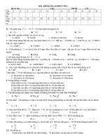 Đề KT số 4 vật lý 12