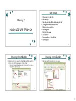 Ngôn Ngữ Lập trình C# Chuong 2