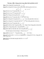 mot so dang toan ve nhi thuc Newton