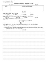 kiem tra  Hóa 8 tiet 60 .NT72