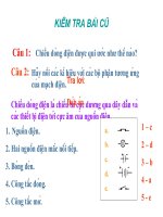 tiết 24 - tác dụng nhiệt và tác dụng phát sáng của dòng điện