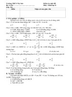 kiểm tra hinh chương III ma trận chuẩn của bộ