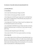 Tên chính sách  Giảm thiểu ô nhiễm môi trường thành phố Hà Nội